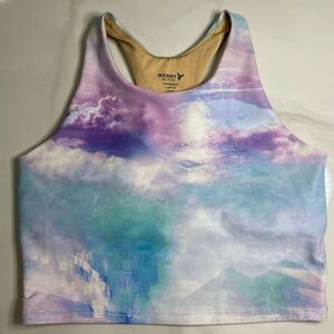 Old Navy Active Crop Top/Sports Women's Multicolor Tank Top Size Large 10-12.